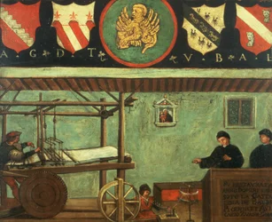 Tecken på Venetian Weavers Guild (panel)