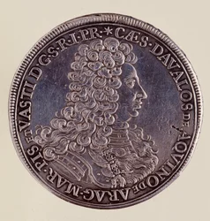 Silvermynt (thaler) från Neapel: Cesare Michelangelo d