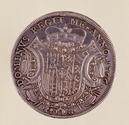 Silvermynt (thaler) från Neapel: Cesare Michelangelo d