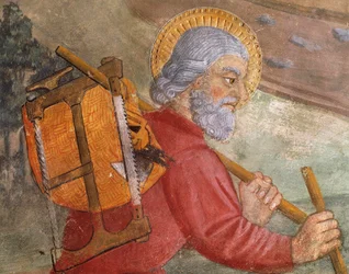 St Joseph, detalj från Flight into Egypt