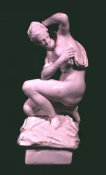 Statyett, efter en brons av Giambologna (1529-1608) Vinovo fabrik, sent 1700-tal (porslin)