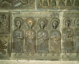 Apostlarna, förromansk relief (brons)