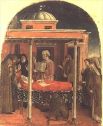 Begravningen av St. Jerome, Ferrarese School
