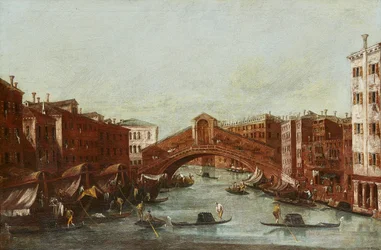 Rialtobron från Canal Grande (olja på duk)