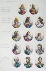 Romanovdynastin, från Costume Antico e Moderno av Gulio Ferrario, ca 1820