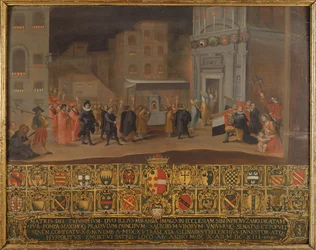 Översättningen av resterna av Madonnan av Provenzano, 1610