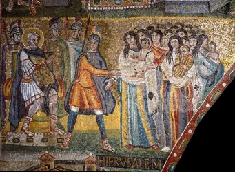 Mödrarna i Betlehem före Herodes I den store (mosaik)