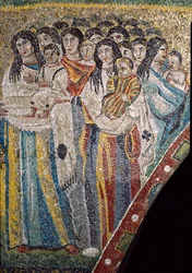 Mödrarna i Betlehem före Herodes I den store (mosaik)