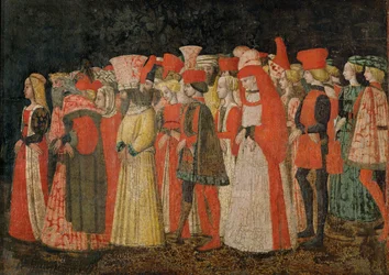 Kärlekens triumf Tempera på (tempera på trä)