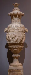 Vas med en klassisk scen, ca 1825 (alabaster)