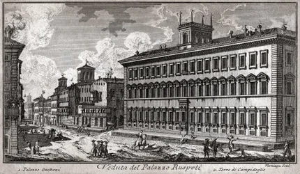 Via del Corso, Rom. (gravyr