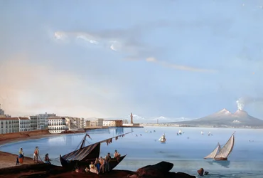 Utsikt över Saint Lucia (gouache)