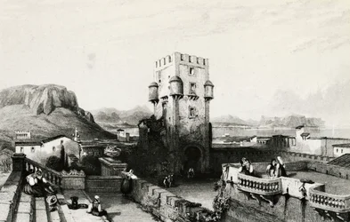 Villa Butera, Bagheria, Sicilien, gravyr, Italien
