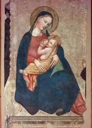 Jungfru Maria som ammar Jesus (målning