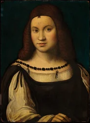 Portrait of a Lady (tempera on panel)