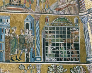 Josef kastas i fängelse (mosaik)