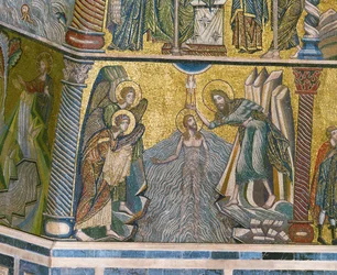 Sankt Johannes döper Jesus i Jordanfloden (mosaik)
