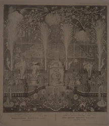 Illumination nära Konstakademien på nyårsaftonsnatten 1748