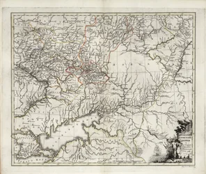 Allmän karta över Azov Governorate, 1782.