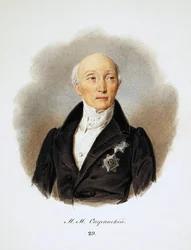 Porträtt av statssekreteraren och reformatorerna greve Michail Speransky, 1772-1839, 1839.