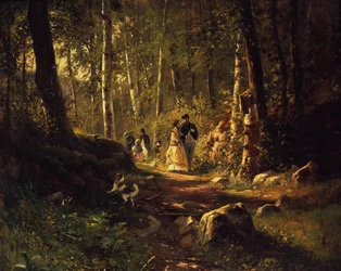 En promenad i en skog, 1869