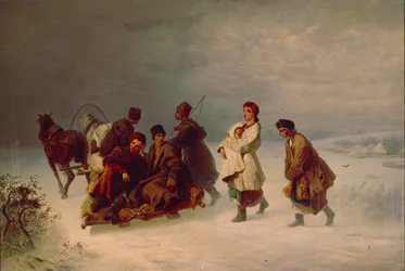 Rekryternas farväl, 1860