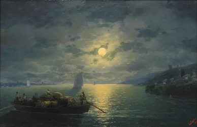 Överfart över Dnepr under en månbelyst natt, 1897