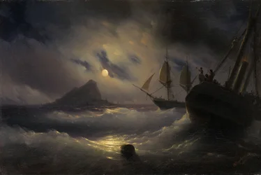 Gibraltar om natten, 1844