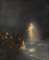 Jesus går på vattnet, av Ivan Konstantinovich Aivazovsky (1817-1900)