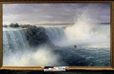 ""Niagarafallen"" Målning av Ivan Aivazovsky (1817-1900) 1892 National Art Museum of Vitryska republiken, Minsk