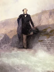 Pusjkin (1799-1837) vid Svarta havets strand, 1897