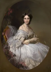 Porträtt av Anastasia Ushakova, född Koni 1824-1902