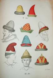 Ryska huvudbonader från 1400- och 1500-talen, 1850-1852