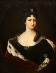 Porträtt av grevinnan Smaragda Maria Cantemir, slutet av 1710-talet-början av 1720-talet.