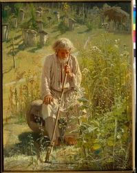 Biodlare - Målning av Ivan Nikolayevich Kramskoi (1837-1887), olja på duk