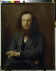 Porträtt av Dmitri Mendeleev