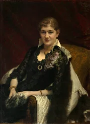 Porträtt av Y.A. Voeykova, 1882