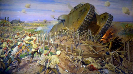 "Fångandet av en tank nära Kakhovka", 1927.