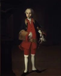Porträtt av greve Wilhelm Georg von Fermor 1749-1828, ca. 1750