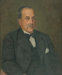 Porträtt av dr. Ľ. Medvecký