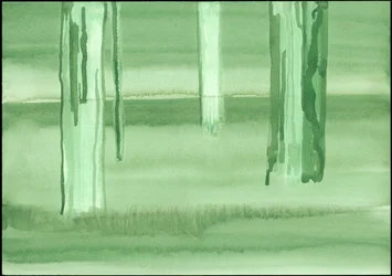 Kensington Gardens Series: Ghost Trees (wc på papper)