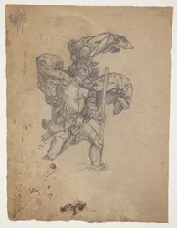 Studie efter Dürer: Saint Christopher I