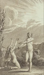 Illustration till Ewalds "Adam och Eva". II