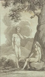 Illustration till Ewalds "Adam och Eva". IV