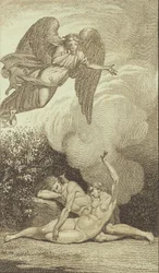 Illustration till Ewalds "Adam och Eva". I