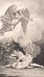 Illustration till Ewalds "Adam och Eva". I