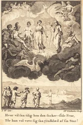 Venus mellan de församlade gudarna