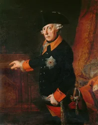 Porträtt av kung Friedrich II av Preussen