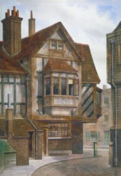 Hus i Bishopsgate, City of London, 1860.