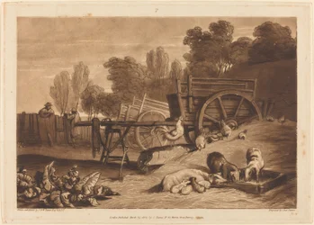 Bondgården med tuppen, publicerad 1809.